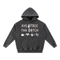Snow Wash Fleece Oversize Hoodie